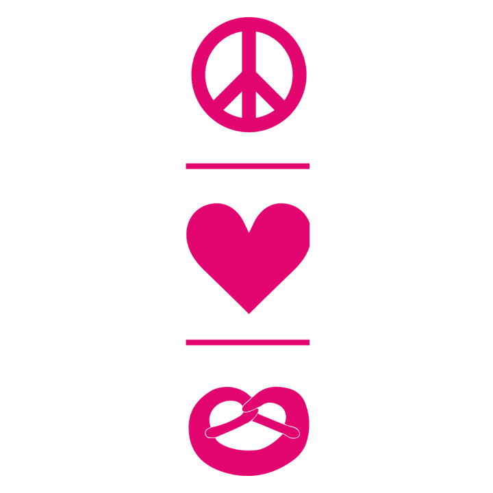 Peace Love Brezel Frauen T-Shirt 0 image