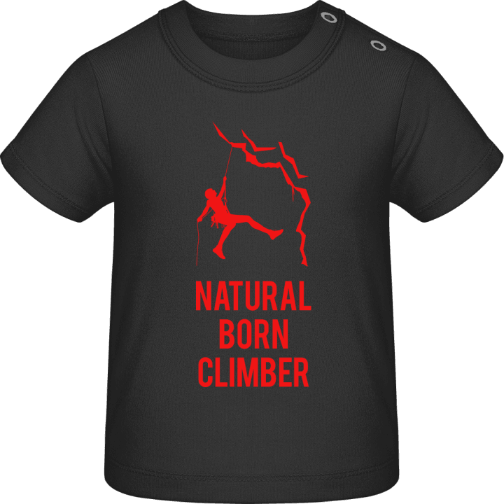 Natural Born Climber Camiseta de bebé contain pic