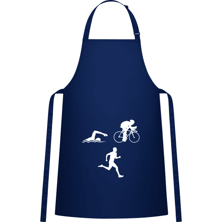 Triathlete Silhouette Förkläde för matlagning contain pic