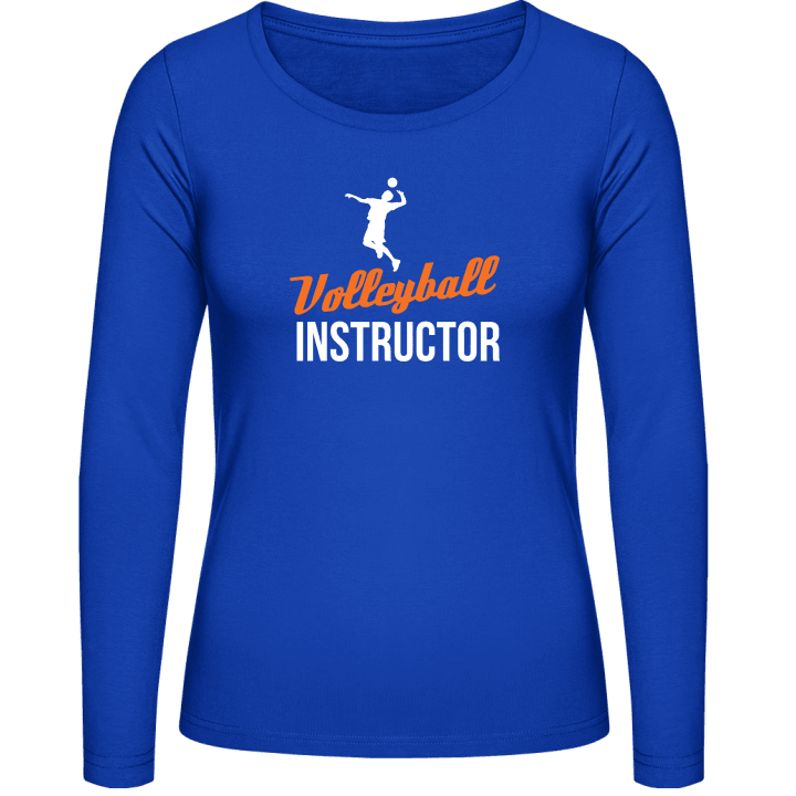 Volleyball Instructor Langermet skjorte for kvinner contain pic