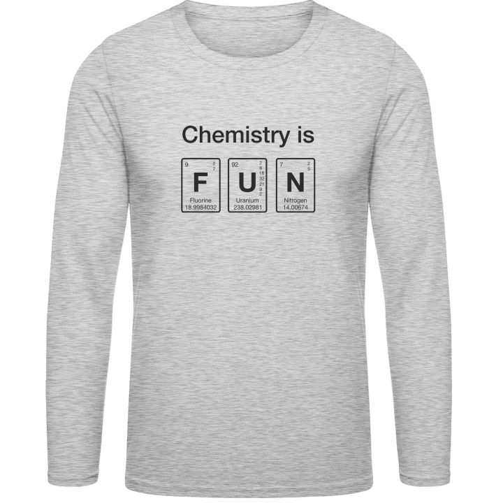 Chemistry Is Fun Camicia a maniche lunghe contain pic