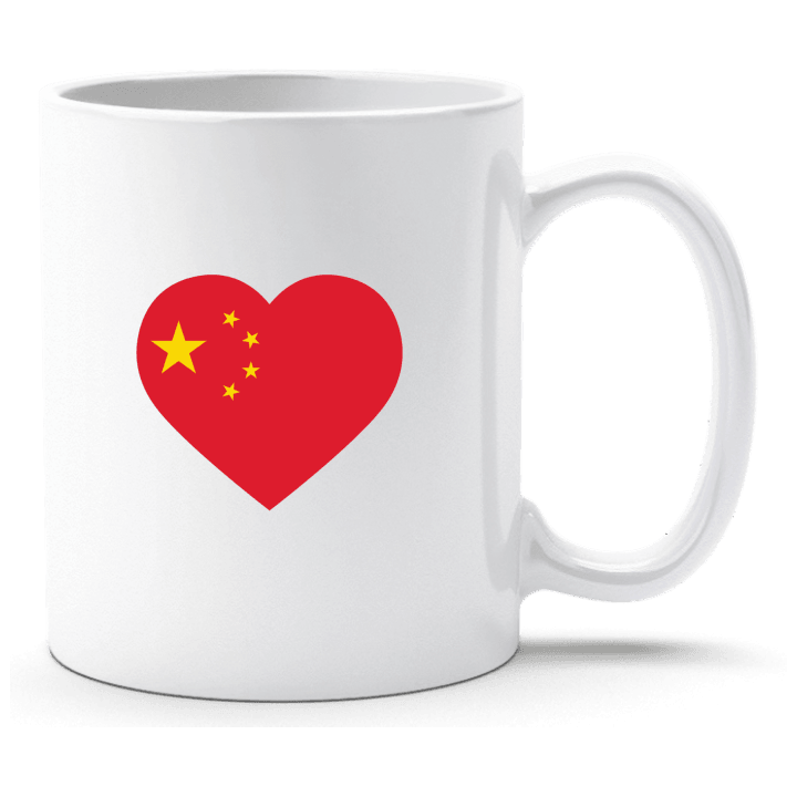 China Heart Flag Taza contain pic