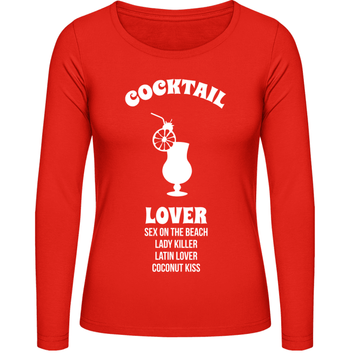 Cocktail Lover Kvinnor långärmad skjorta contain pic