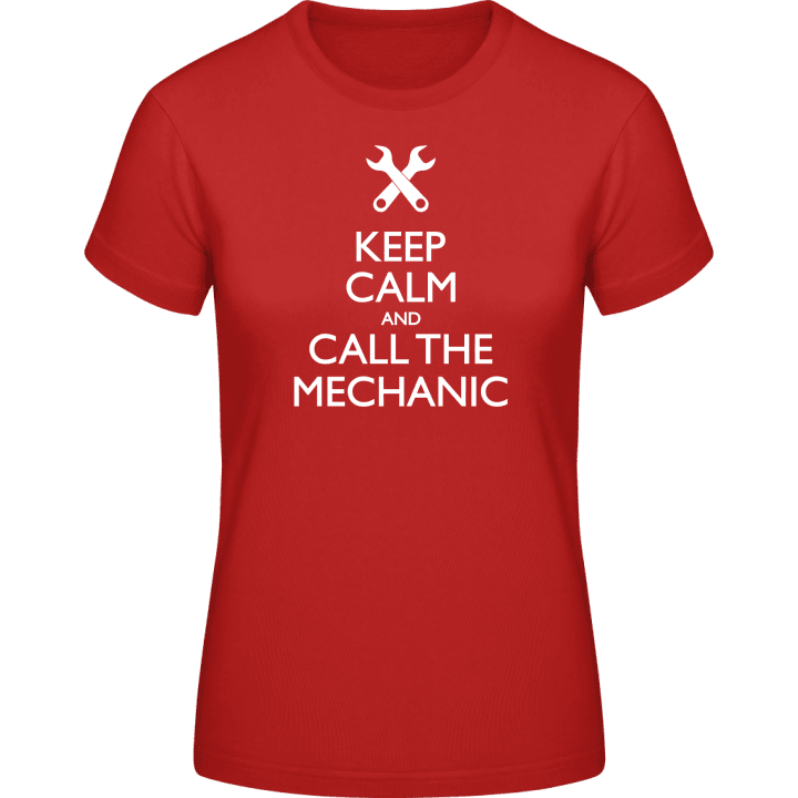 Keep Calm And Call The Mechanic T-shirt för kvinnor contain pic
