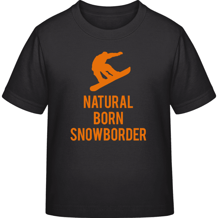 Natural Born Snowboarder T-skjorte for barn contain pic