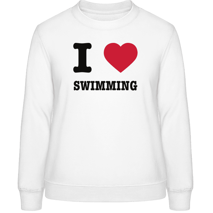I Heart Swimming Vrouwen Sweatshirt contain pic