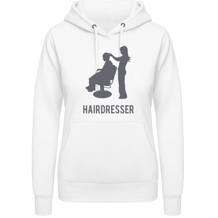 Hairdresser at Work Vrouwen Hoodie contain pic