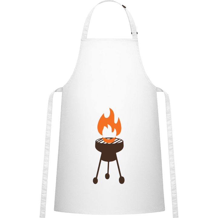 Grill on Fire Tablier de cuisine contain pic