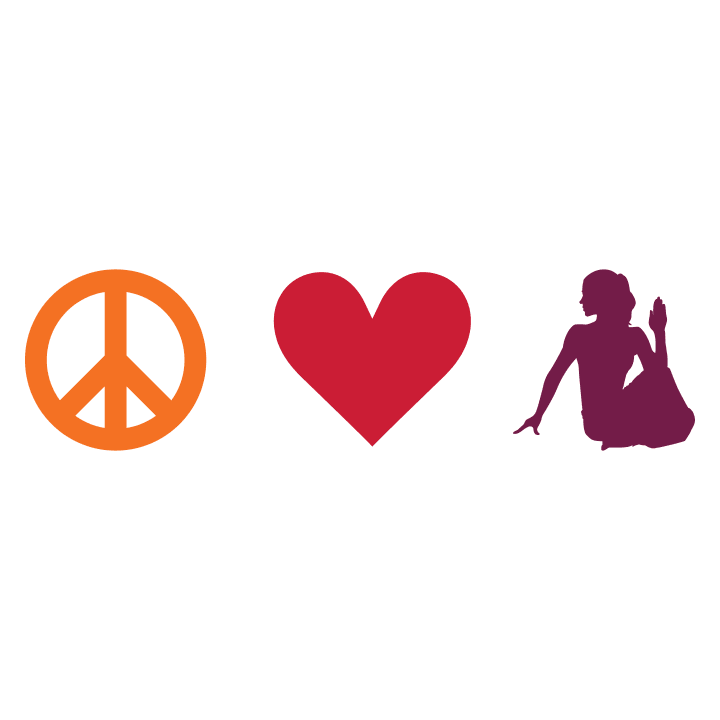 Peace And Yoga Hættetrøje til kvinder 0 image