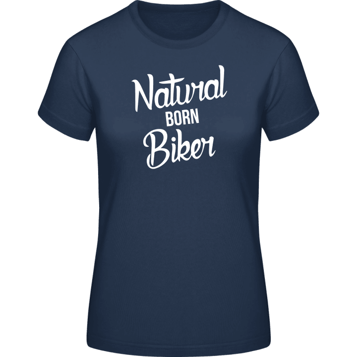 Natural Born Biker Text T-skjorte for kvinner contain pic