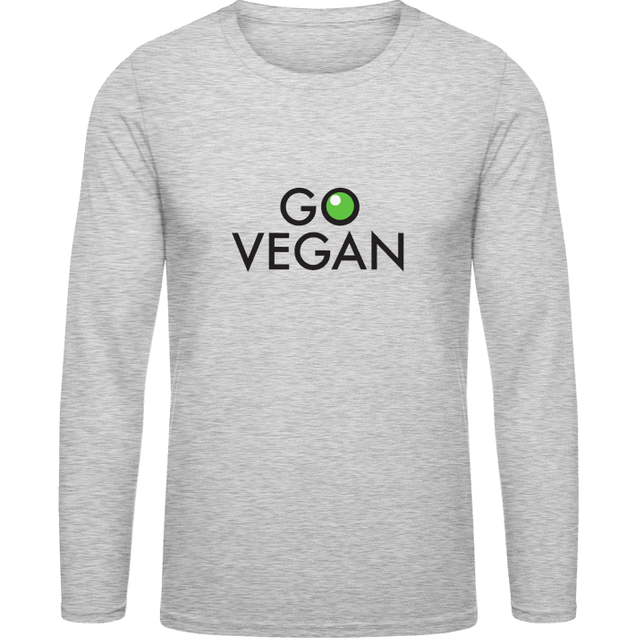 Go Vegan Logo Langermet skjorte contain pic