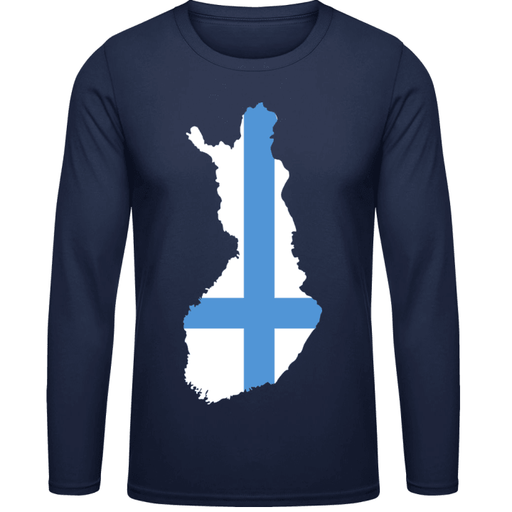 Finland Map Langermet skjorte contain pic