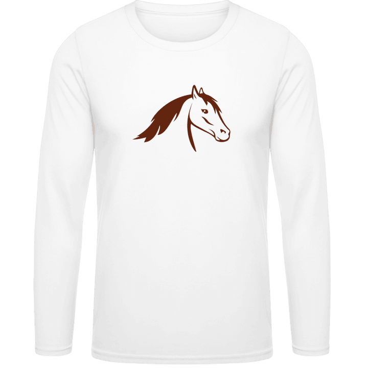 Horse Head Illustration T-shirt à manches longues 0 image