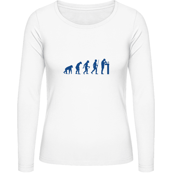 Biology Evolution Langermet skjorte for kvinner contain pic