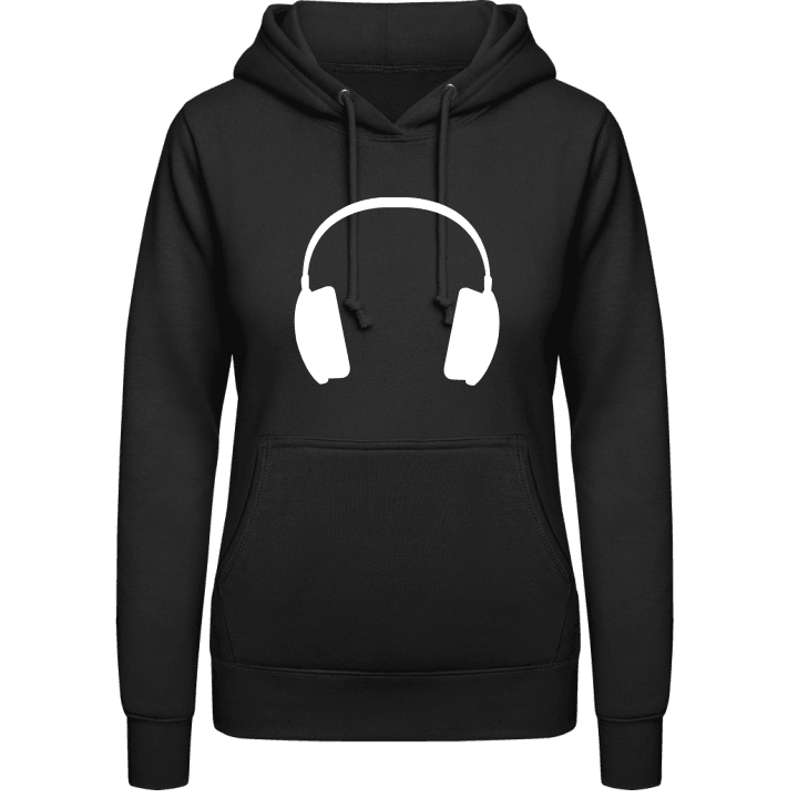 Headphone Silhouette Vrouwen Hoodie contain pic
