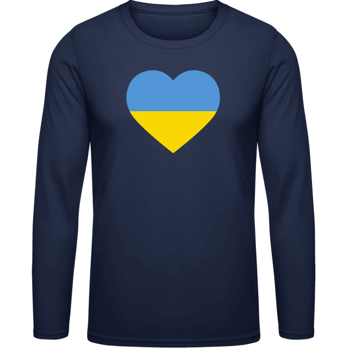 Ukraine Heart Flag Langermet skjorte contain pic