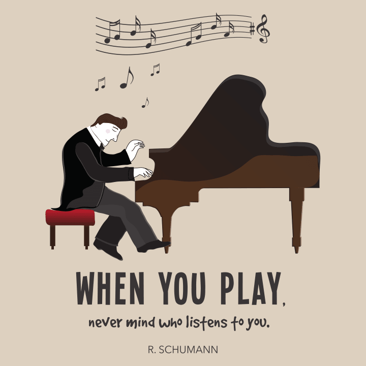 When You Play Piano Naisten t-paita 0 image