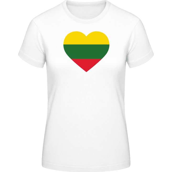 Lithuania Heart Flag T-shirt til kvinder 0 image