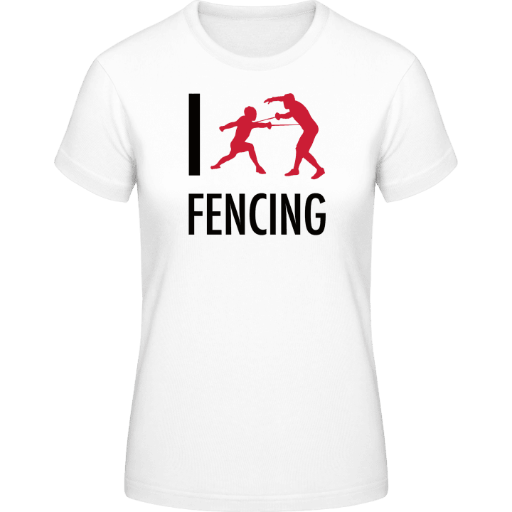 I Love Fencing T-shirt til kvinder 0 image
