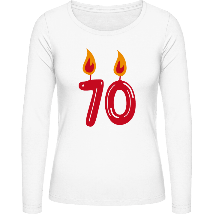 70th Birthday Langermet skjorte for kvinner 0 image