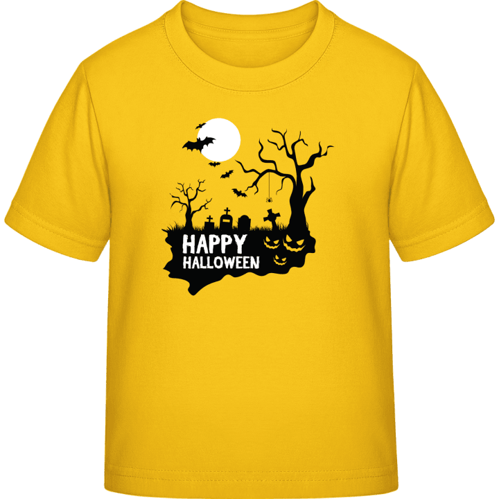 Happy Halloween Scene T-skjorte for barn 0 image