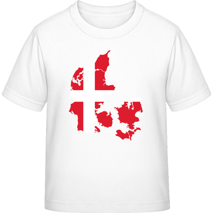 Denmark Map T-skjorte for barn contain pic