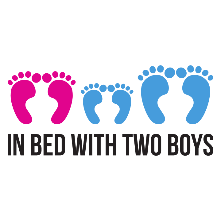 In Bed With Two Boys Delantal de cocina 0 image