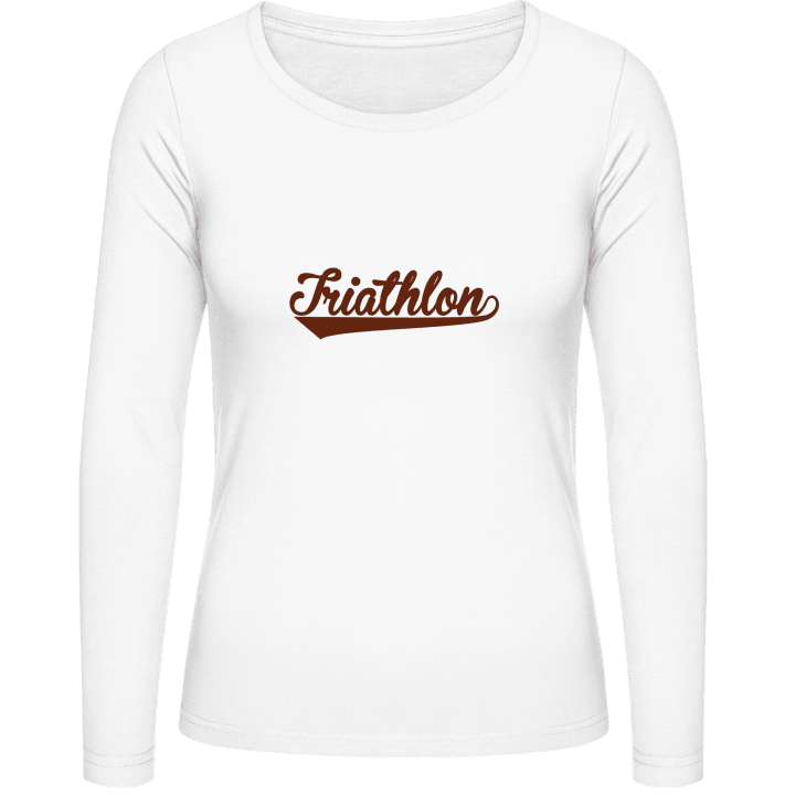 Triathlon Logo T-shirt à manches longues pour femmes contain pic
