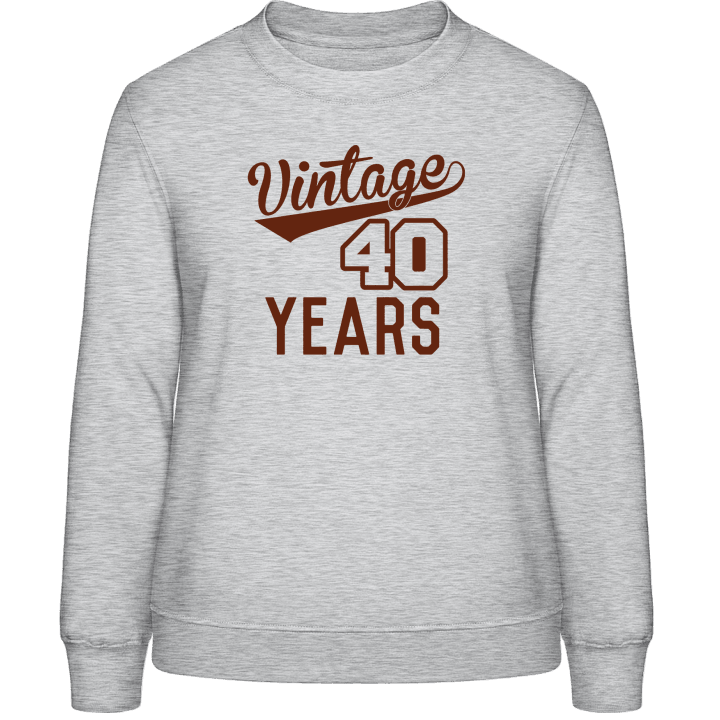 Vintage 40 Years Frauen Sweatshirt 0 image