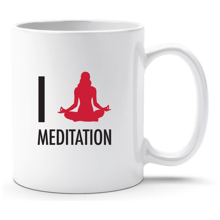 I Love Meditation Taza contain pic