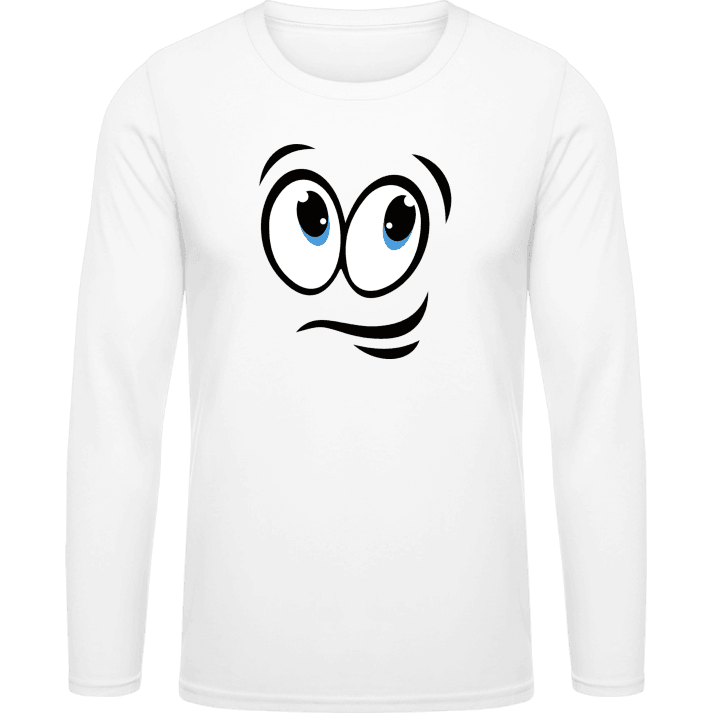 Comic Smiley Face Shirt met lange mouwen contain pic