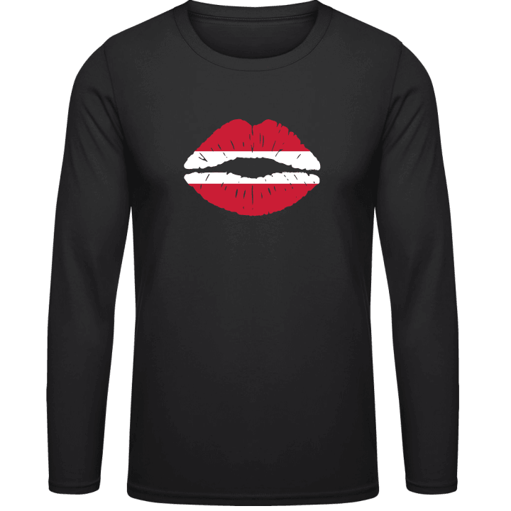 Austrian Kiss Flag T-shirt à manches longues 0 image