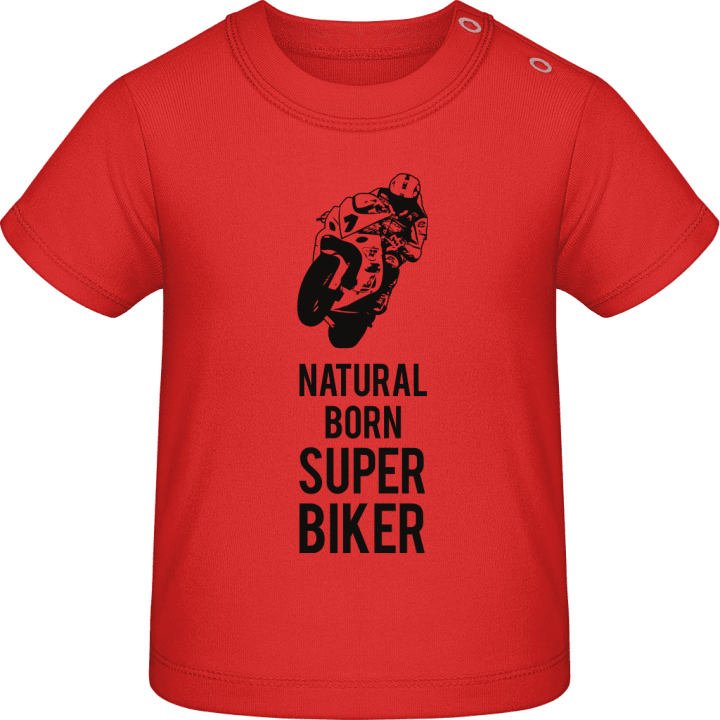 Natural Born Superbiker Baby T-skjorte contain pic