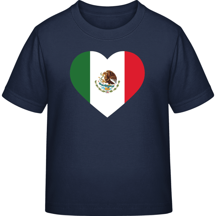 Mexico Heart Flag T-shirt för barn contain pic