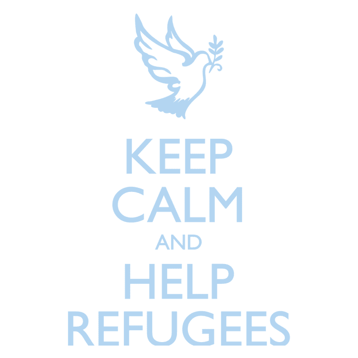 Keep Calm And Help Refugees T-shirt til kvinder 0 image