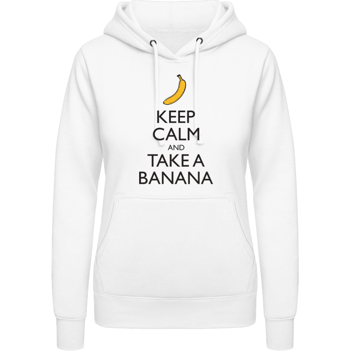 Keep Calm and Take a Banana Sweat à capuche pour femme contain pic
