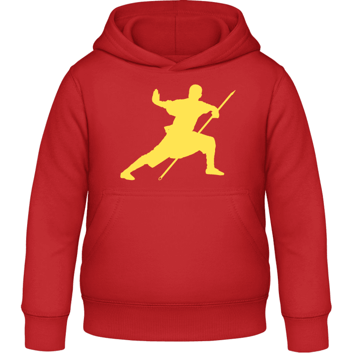 Kung Fu Silhouette Kids Hoodie contain pic