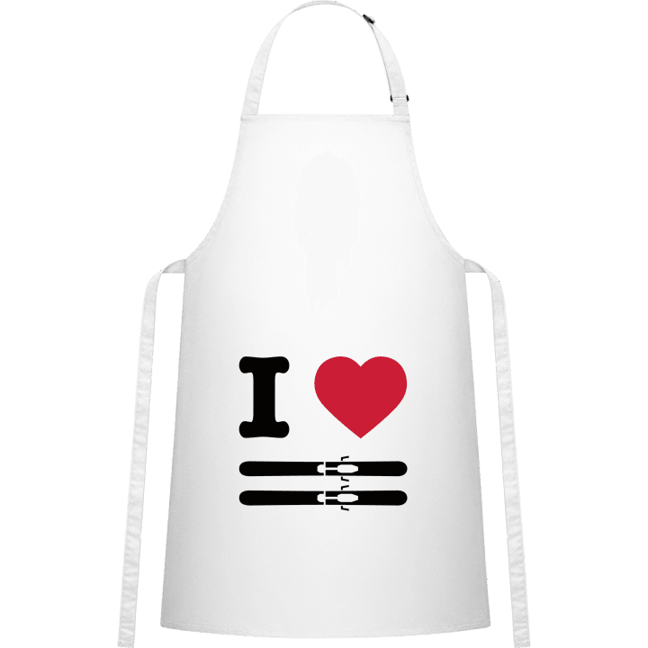 I Heart Skiing Kitchen Apron contain pic