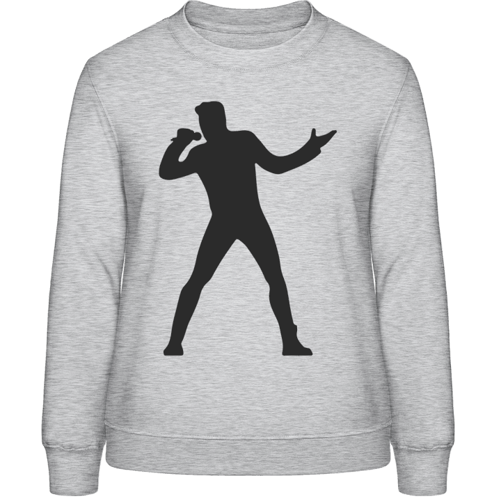 Solo Singer Silhouette Sweatshirt för kvinnor contain pic
