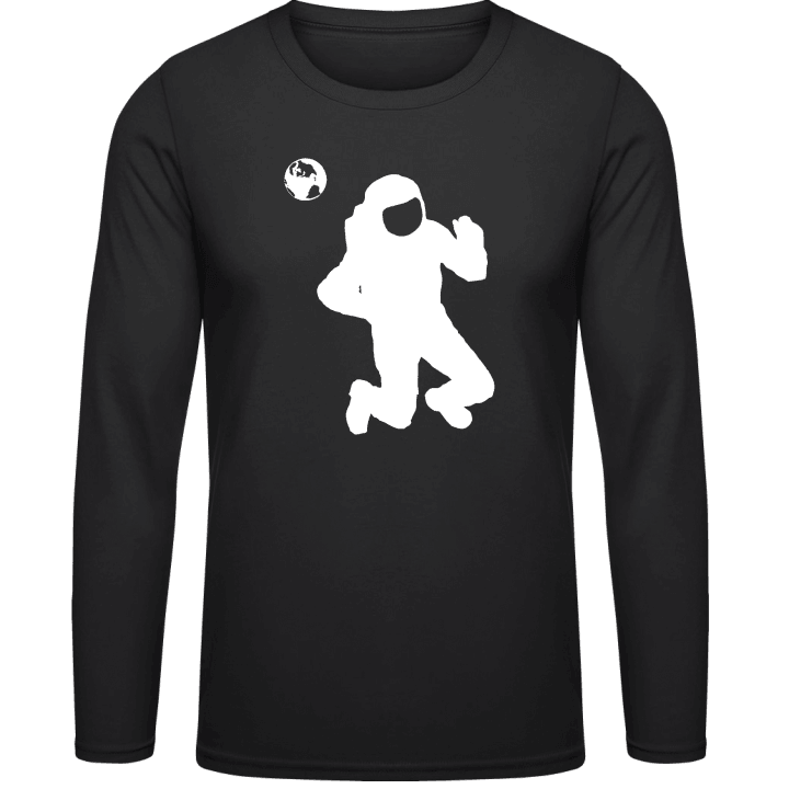 Cosmonaut Silhouette Langarmshirt contain pic