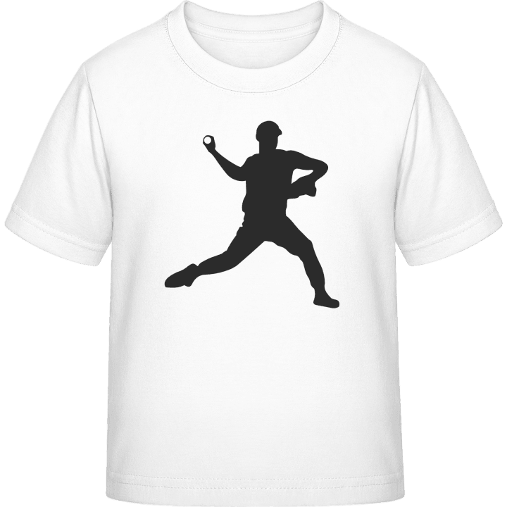 Baseball Player Silouette T-skjorte for barn contain pic