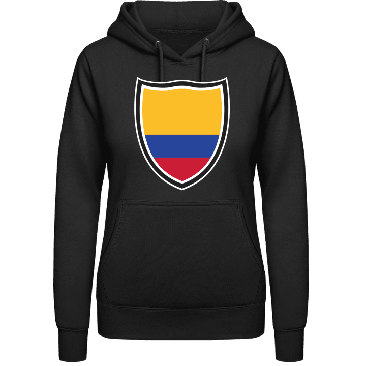Colombia Flag Shield Sudadera con capucha para mujer contain pic