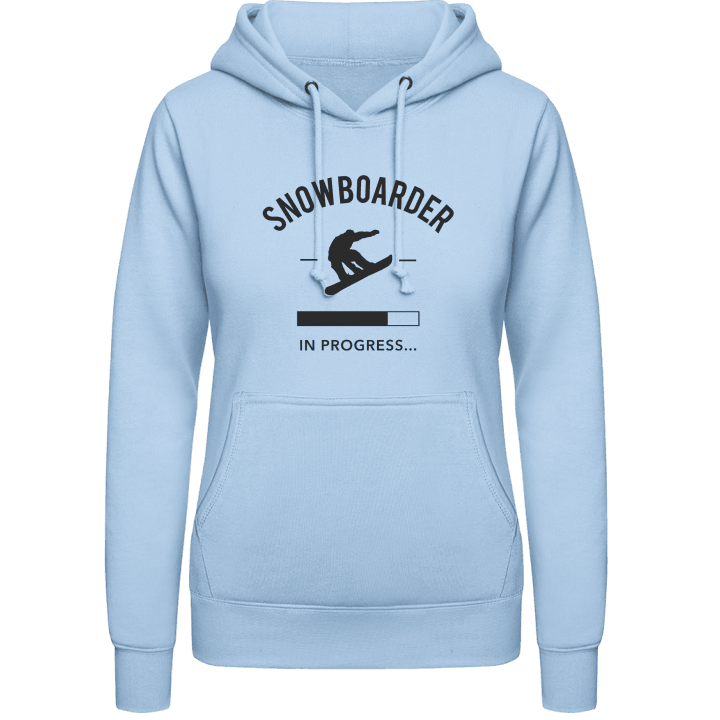 Snowboarder in Progress Vrouwen Hoodie contain pic