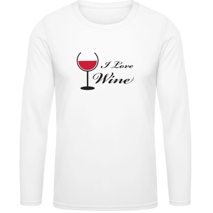 I Love Wine Långärmad skjorta contain pic