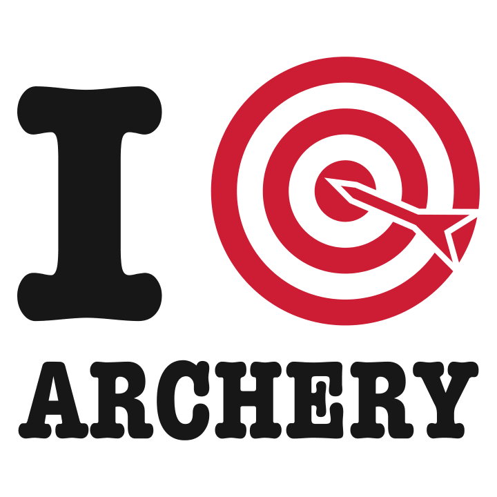 I Love Archery Target Stof taske 0 image