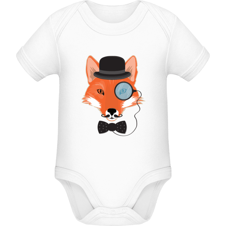 Hipster Fox Baby Romper contain pic