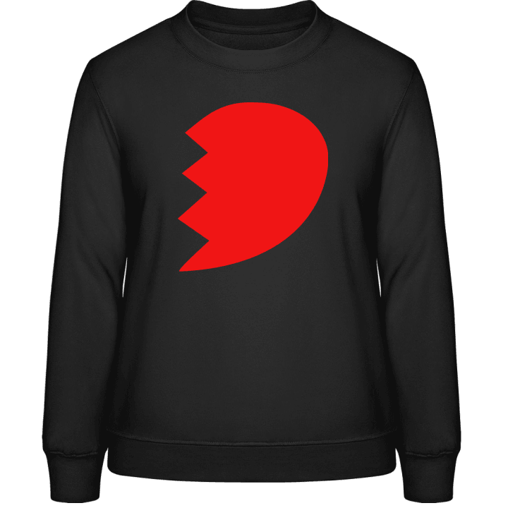 Broken Heart right Half Sweatshirt för kvinnor contain pic