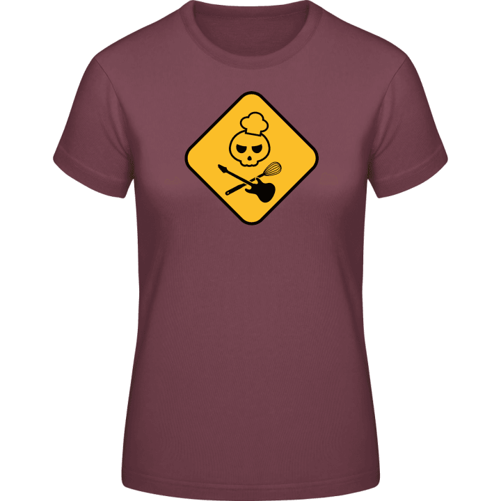 Warning Skull Cooking And Music Frauen T-Shirt 0 image