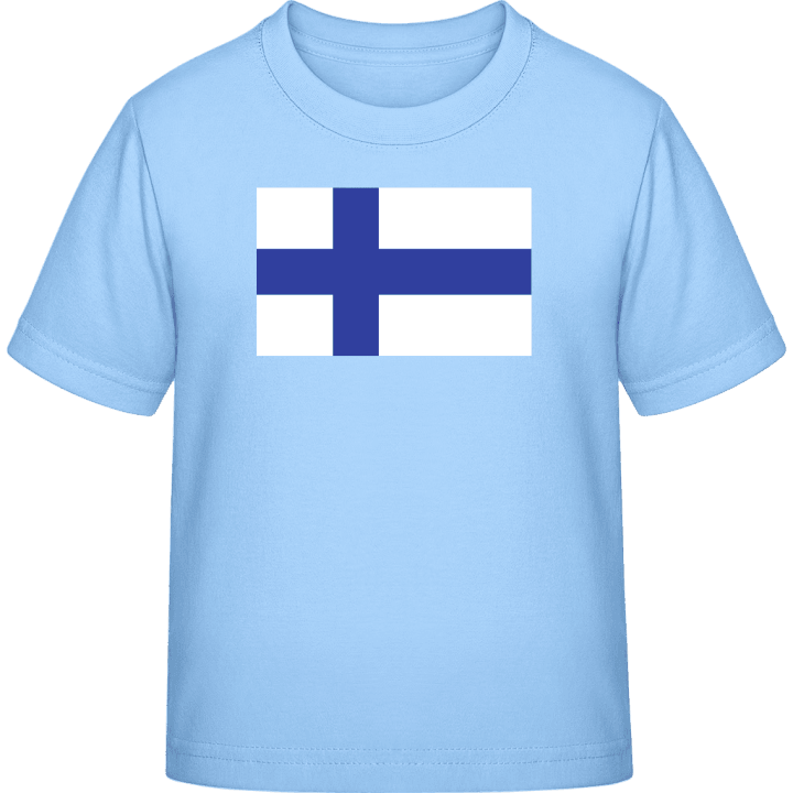 Finland Flag T-shirt för barn contain pic