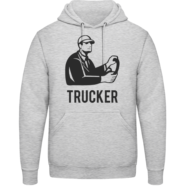 Trucker Driving Huvtröja contain pic